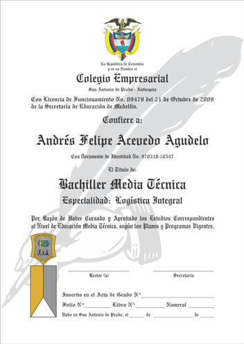 Impresión de Diplomas Oficiales Duplicados de Diplomas